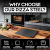 Doppio Living Pre-Seasoned Pizza Steel